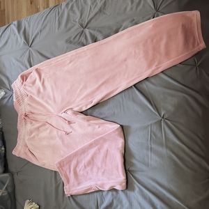 Victoria Secret velour track pants. Size L.
